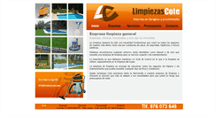 Desktop Screenshot of limpiezascote.com